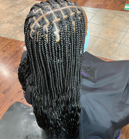 Small Knotless Braids