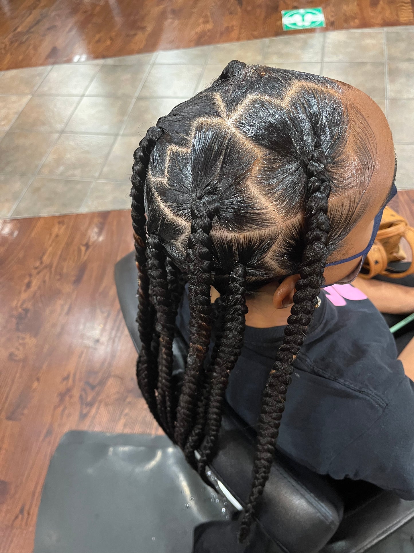 Large Knotless Braids